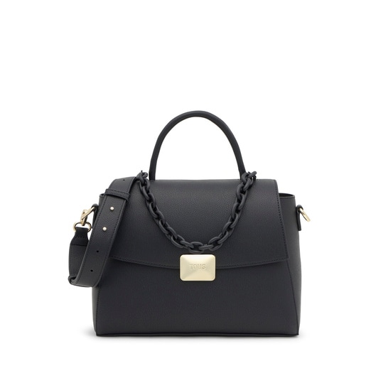 Medium black City bag TOUS Lucia