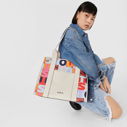 Shopping grande Amaya beige TOUS Mimic