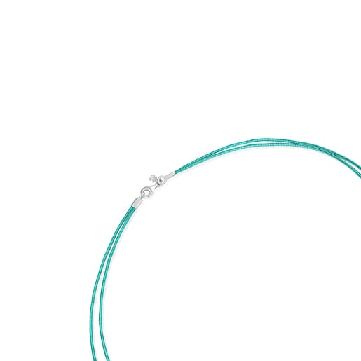 Turquoise nylon TOUS Nylon Basics Necklace | TOUS