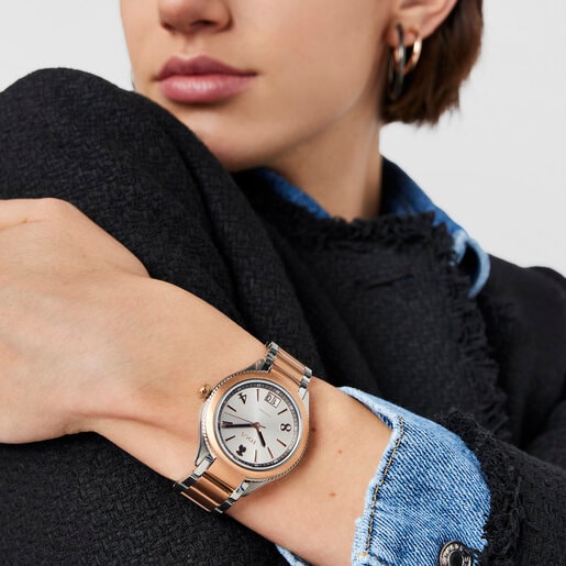 Two-tone Rose/Steel IP ST Watch