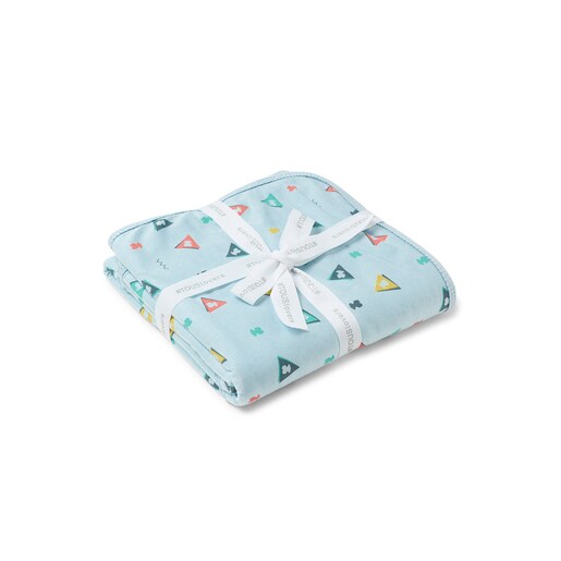 Arrullo de bebé Triangulo azul celeste