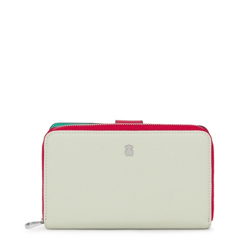 Medium mint and beige New Dubai Wallet | TOUS