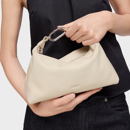 Mini sac à bandoulière beige TOUS Hold