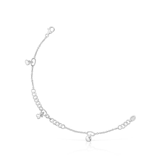 Silver Luah motif Bracelet