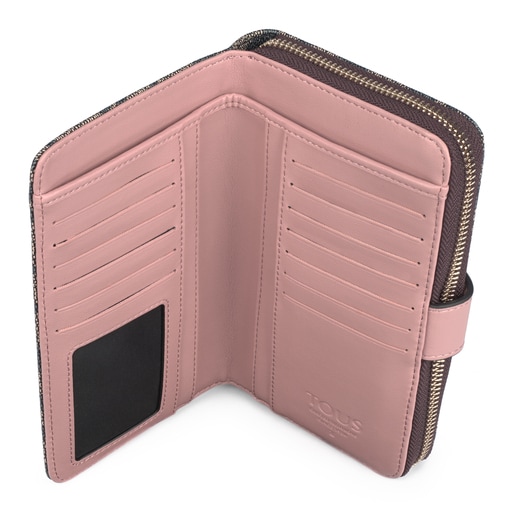 Medium Kaos Icon Wallet in Multi Black - Pink
