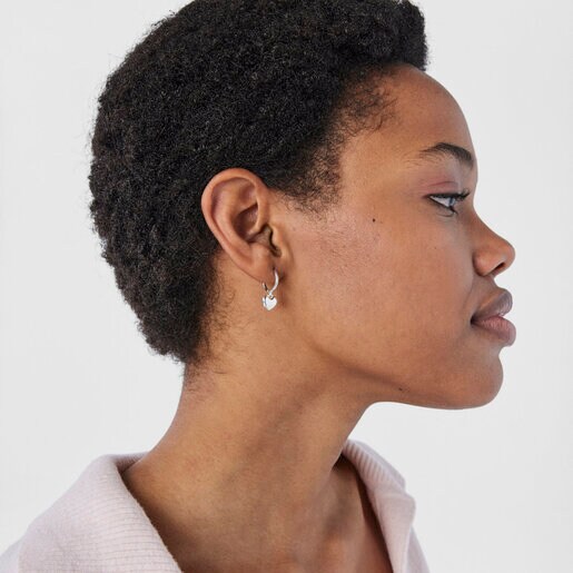 עגילי וולנטיינס דיי בכסף