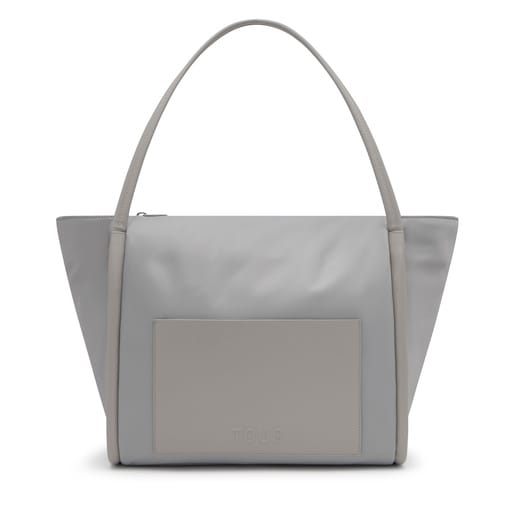 Large gray Tote bag TOUS Miranda Soft New