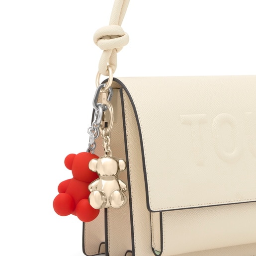 Red Key ring-Perfume cover Bold Bear