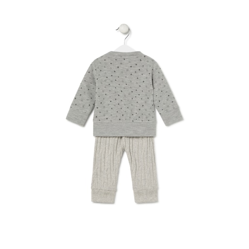 Baby outfit in Mini grey