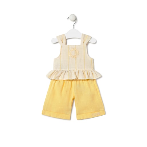 Conjunto de bebé niña Classic amarillo