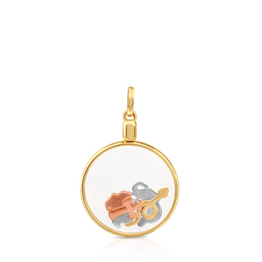 Pingente Idol Locket em Prata Vermeil