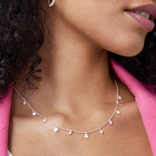 TOUS Silver and Pearls Cool Joy Necklace | Westland Mall