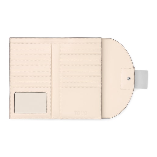 Billetera Flap beige TOUS Sylvia