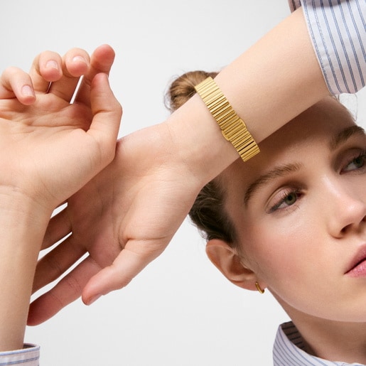 Analog Watch with gold-colored steel bracelet TOUS 1950