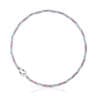 Silver TOUS MANIFESTO Elastic necklace/bracelet with pink and blue cord