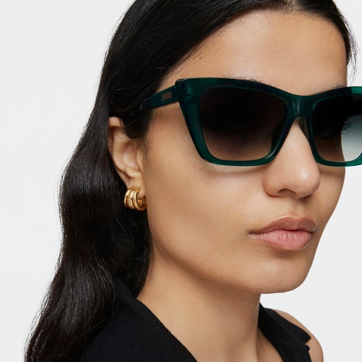 Green Sunglasses TOUS Logo Color Block