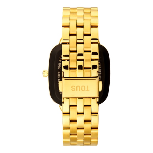 Smartwatch con bracciale in acciaio IPG color oro D-Connect