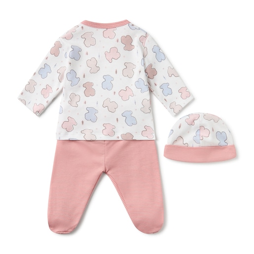 Newborn baby outfit in Colors pink