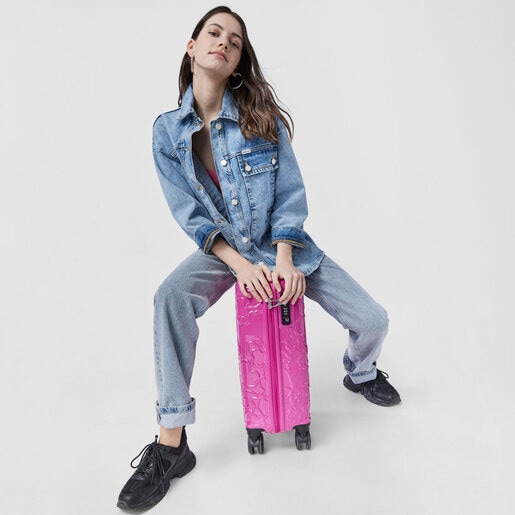 フューシャピンクのスーツケース Albatana