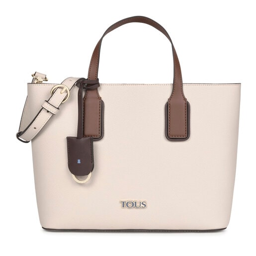 Cabas TOUS Essential petit beige et marron