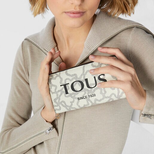 Billetera mediana beige Kaos Legacy