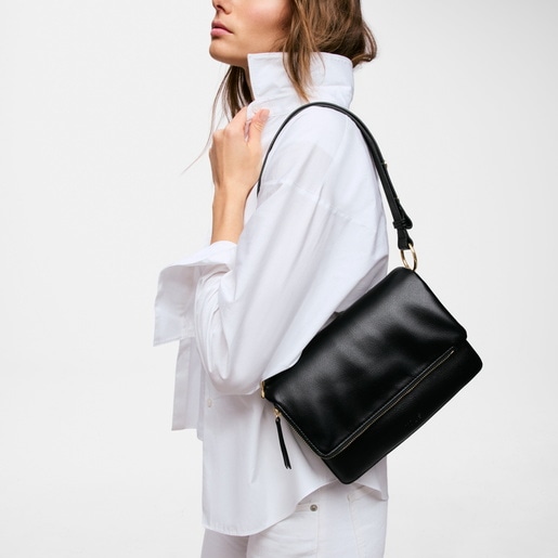 Medium black Crossbody bag TOUS Audree Soft