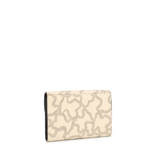 Cartera beige y mostaza Amaya Kaos Icon