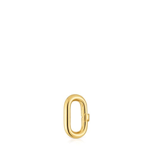 Small Ring with 18kt gold plating over silver Hold Oval | TOUS
