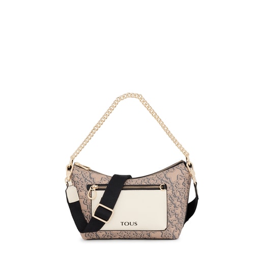 Taupe TOUS Kaos Mini Evolution Shoulder bag