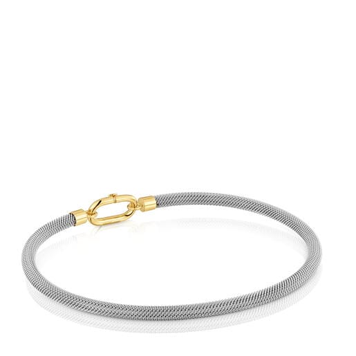Steel and 14kt gold Bangle TOUS Unlock