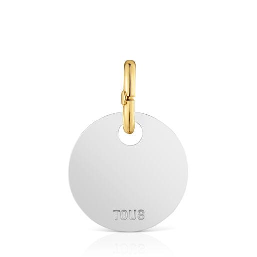قلادة ميدالية بدَرجتَي لون مقاس 23 مم من تشكيلة TOUS Unlock