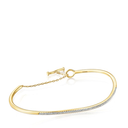 Gold Hav Bracelet with diamonds | TOUS