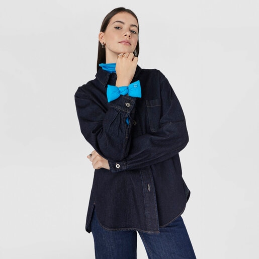 Coletero azul TOUS Cloud Scrunchie