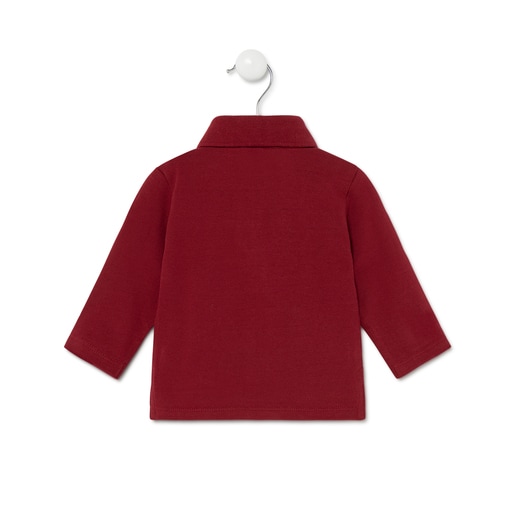 Polo Estrela/Urso Casual Grená