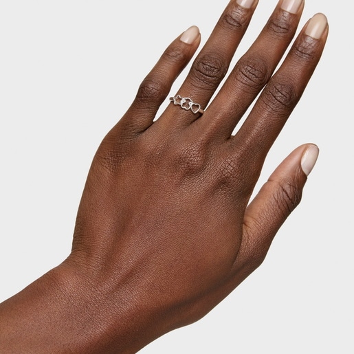 Silver Ring with motifs TOUS Motifs