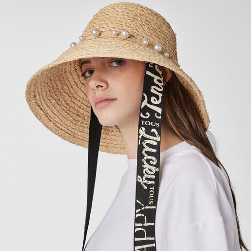 Beige raffia TOUS Craft Sombrero