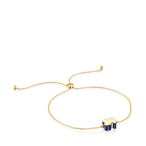 Gold bear motif Bracelet with lapis lazuli TOUS 1950