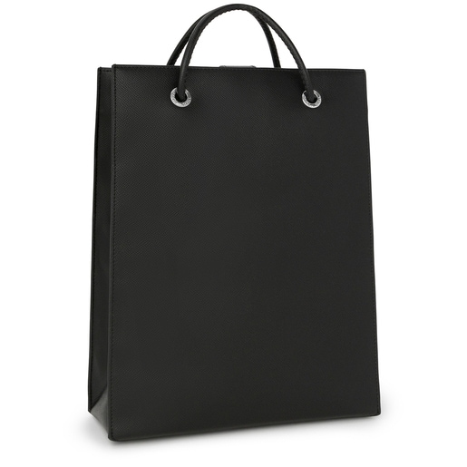 Large black T Pop Shopping bag