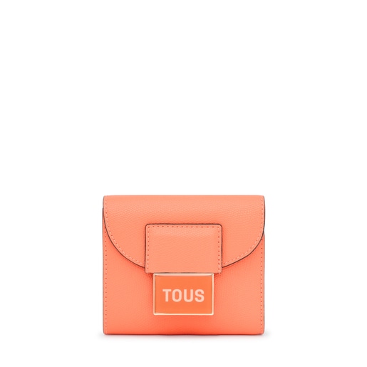 Orange TOUS Sylvia Flap Card Wallet