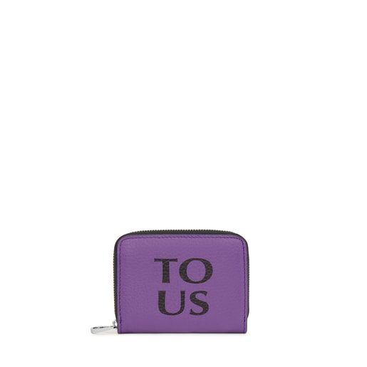 Lilac-colored leather TOUS Balloon change purse