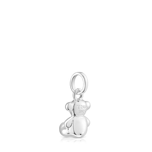 Small silver Bold Bear pendant