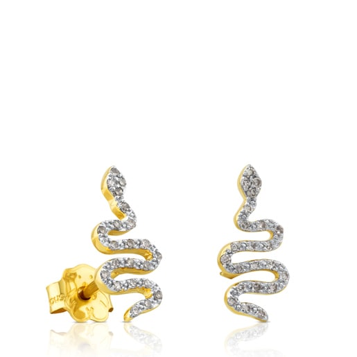 Pendientes de oro con diamantes 0,20ct Gem Power