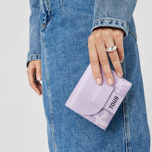 Mauve Kaos Pix Flap Card wallet