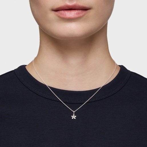 Collar corto flor de plata TOUS Motivos