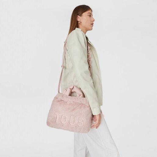 Medium pink TOUS Cloud Warm One-shoulder bag | TOUS