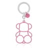 Portachiavi rosa Silhouette Bold Bear