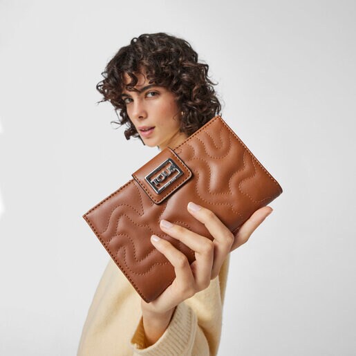 財布  Kaos Dream  Kaos柄  L  ブラウン