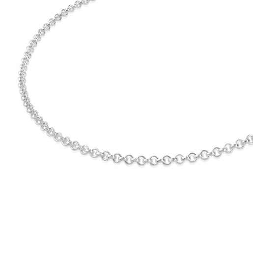 Gargantilla TOUS Chain de plata con anillas redondas, 40cm.