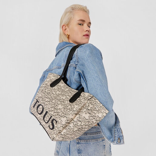 ベージュのスモールトートバッグ TOUS Kaos Mini Terra