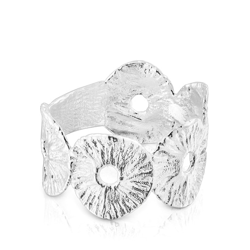 Silver Wicker Ring